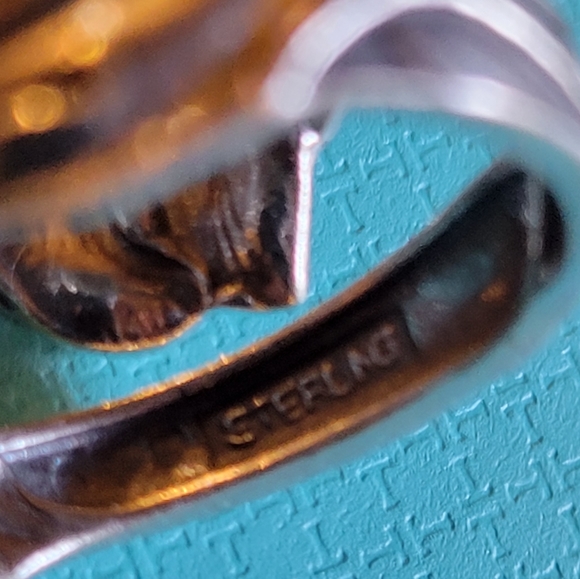 Antique Vintage Sterling Silver Daffodil Spoon Ring - Picture 14 of 14